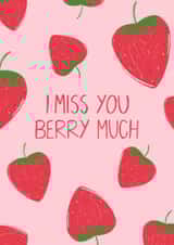 I Miss You Berry Much Card created by Moo Cow Design