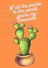 cactus prick Anniversary Card 47438 created by DIanne Richardson