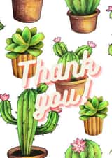 thanks cactus Thank You Card 21590 created by DIanne Richardson