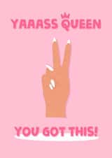 trendy nails Good Luck Card 19652 created by Stephenie Emily