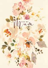 Classic Mothers Day Card - Mum - Floral - For My Mum created by Peony Rose Design