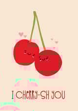 cherish cherries Valentines Day Card 21756 created by Julia Walsh