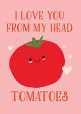 i love you head Valentines Day Card 21758 created by Julia Walsh