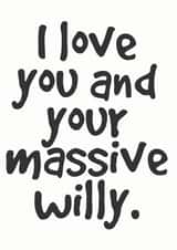 Big Willy Card created by Lemon Hairy