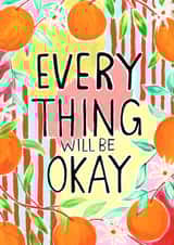 Not Alone You Are Ok Send A Smile Card 21762 created by R Locke Design