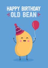 Cute Birthday Card - Food - Old Bean created by Blush & Blossom