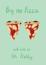 pizza pretty Valentines Day Card 43444 created by Amy Kelly