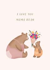 love mama bear Mothers Day Card 17657 created by Studio Mads