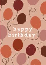 happy birthday balloons Birthday Card 21608 created by Louisa Taylor