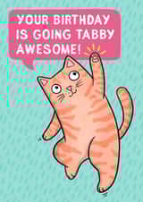 Your Birthday is Going Tabby Awesome! created by Drawn to Cats