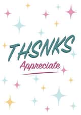 thanks thankful Thank You Card 47953 created by Splendette