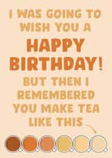 Happy Birthday… Milky tea drinker! created by Josh Daniel