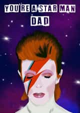 Bowie David Bowie Father's Day Card 19408 created by MintCards