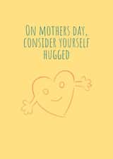 heart hugged Mothers Day Card 47983 created by BuRaMiChi