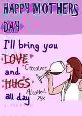 relatable adult Mothers Day Card 18966 created by Sadie Webster