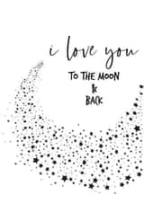 trail stars Valentines Day Card 16097 created by The 13 Prints