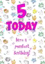 5 5th Birthday Card 20775 created by Art Thunderclap