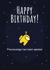 Among Us Birthday Card! created by Tom Sparke