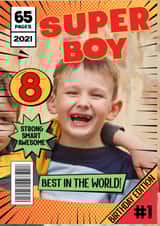 Personalised Birthday Photo Card created by ShortRound888 - eight 8 Birthday Personalised Photo Card 13106