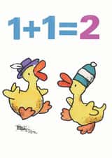 Cute Birthday Card - 2nd - Ducks created by Paul Dowling