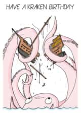 rum pun Birthday Card 21815 created by Capybara Chris