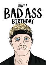 karate kid Cobra Kai Birthday Card 21801 created by Freckle & Specs