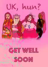 U k, hun? Get Well Soon card created by Esther the Sketcher