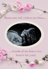 Personalised New Baby Photo Card created by Love Lila Photography - roses are New Baby Personalised Photo Card 8399