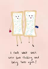 Funny female friendship birthday card created by mvk_prints