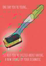 sponge dishmatic Birthday Card 21348 created by Smoking Peach