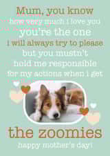 Personalised Mothers Day Photo Card created by Chelsey Adams - Cute Poem Mother's Day Card / Photo Card - From The Dog - You're The One I Will Always Try To Please