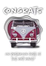 congrats campervan Retirement Card 47812 created by Be Concept