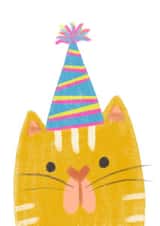 Birthday Cat with Birthday Hat created by Juliana Motzko