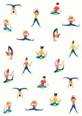 yoga female Just because Card 21831 created by Zoe May Designs