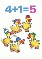 Cute Birthday Card - 5th - Ducks created by Paul Dowling