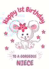 niece mouse Birthday Card 21303 created by Rachel Elizabeth Designs