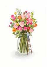 Classic Mothers Day Card - Bouquet - Flowers created by Love Lucy Illustration