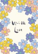 With love floral card created by Sazerelli Designs