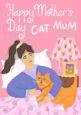 cat mum from the cat Mothers Day Card 21569 created by Katie Brookes