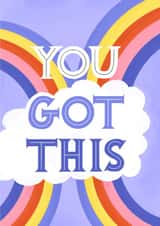 you got this positivity Good Luck Card 21570 created by Katie Brookes