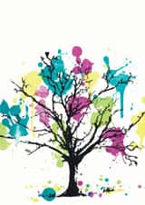 tree colourful Card 23696 created by Katie Edwards