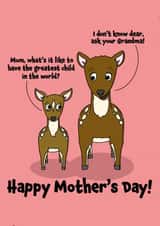 deer deers Mothers Day Card 41231 created by BeckiLamby