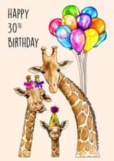 parents animals Birthday Card 20818 created by Poppy & Mabel