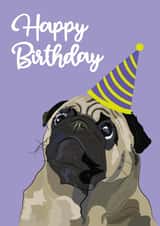 pug love Birthday Card 20882 created by @annaelizabethdesigns