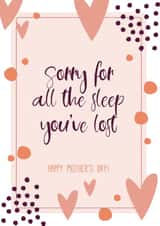 heart sorry Mothers Day Card 41860 created by BEECH & ELM