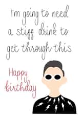 David Rose wishes you a happy birthday created by ABL Calligraphy