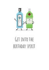 get into the spirit spirits Birthday Card 21592 created by Rumpl & Co.