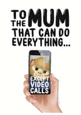 FaceTime Zoom Mothers Day Card 21315 created by Mary Axon-Smith