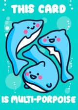 Funny Dolphin Mothers Day Card 47716 created by @A Charm of Cards