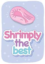 simply the best shrimply the best Thank You Card 15941 created by Squiggle Scribble